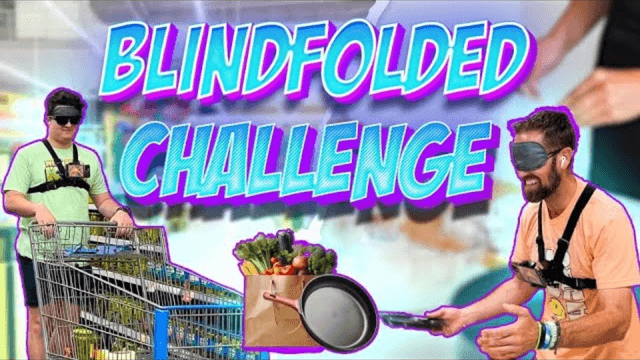 Blindfolded Shopping and Cooking Challenge