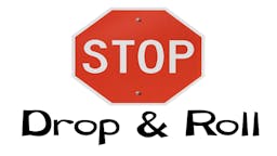 Illustrated Message: Game: Stop, Drop, & Roll