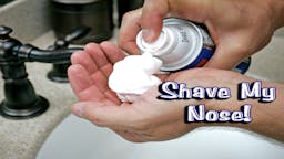Illustrated Message: Game: “Shave My Nose!”
