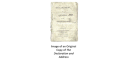 Image of an Original Copy of The Declaration 