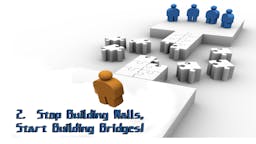 Illustrated Message: Stop Building Walls, Start Building Bridge