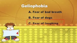 Game: Name That Phobia - 04 Answer