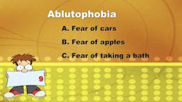 Game: Name That Phobia - 09 Question