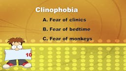 Game: Name That Phobia - 10 Question