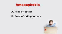 Game: Name that Phobia - Question 01