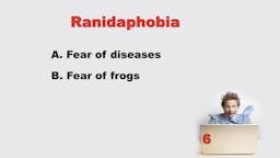 Game: Name that Phobia - Question 06