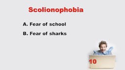 Game: Name that Phobia - Question 10